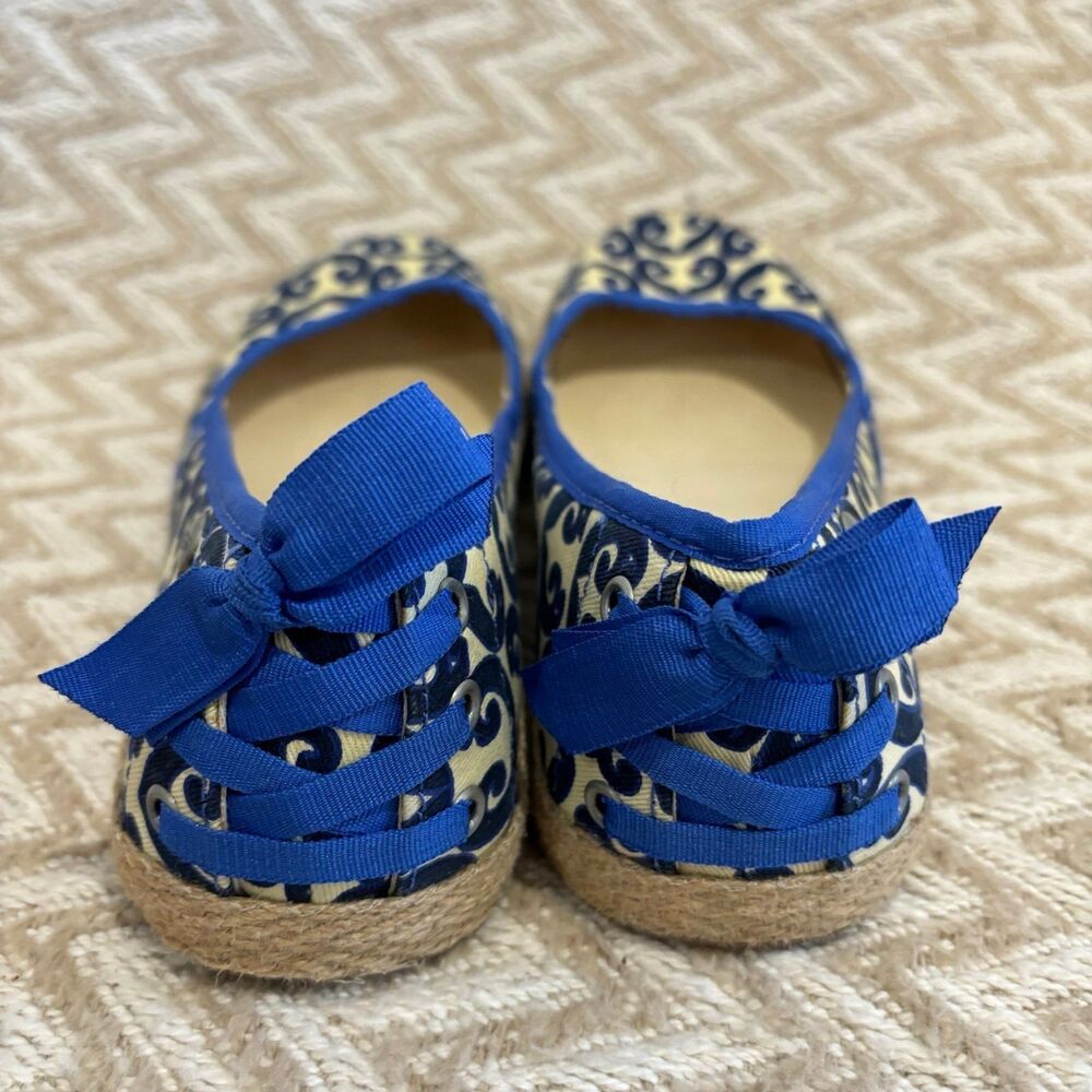 UGG Australia Women's Indah Marrakech Slip On Espadrille Yellow Blue Size 6.5 - Picture 6 of 8